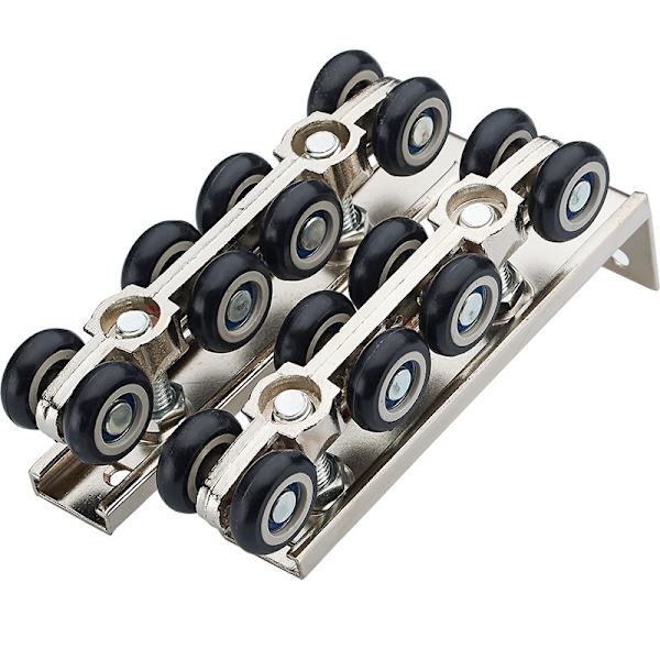 1 par/set 4/5in träskjutdörr hängande hjul skjutdörr spår remskiva hårdvara hängande dörr 8 rundor
