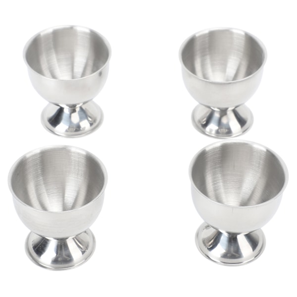 4 stk eggkoppsett 40 ml rustfritt stål høy temperaturbestandig glatt overflate eggkoppholder
