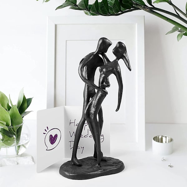 Romantisk Håndlaget Jern Skulptur, Perfekt Bryllupsdaggave