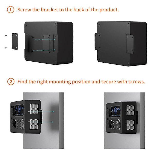 Bærbar kontrolhub med LED-lys Adapter Mini Power Box A