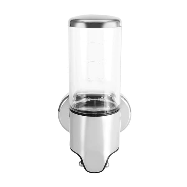 Väggmonterad 500 ml flytande tvåldispenser Hem Badrum Dusch Kök Hotellpump (Transparent)