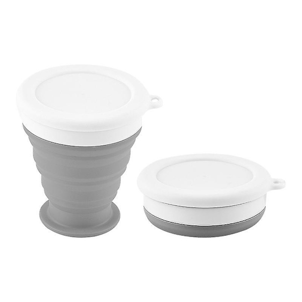 Kannettava Kasaan Taittuva Silikoninen Matkakupillinen - 3 kpl setti | 200ml | Elintarvikelaatuinen | Leirintäkuppi