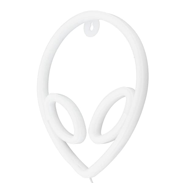 Alien Neonskylt Innovativ Väggdekoration Nattlampa Batteri/USB-driven Blå