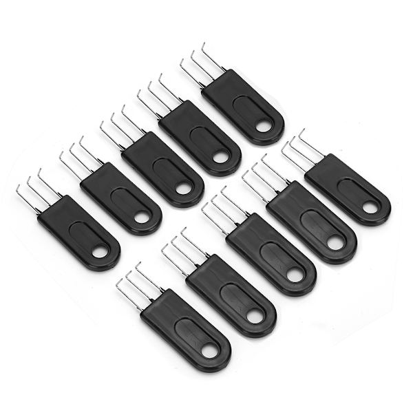 10 st stickmaskin 3-klor krok svart universell 3-klor krok stickmaskin delar