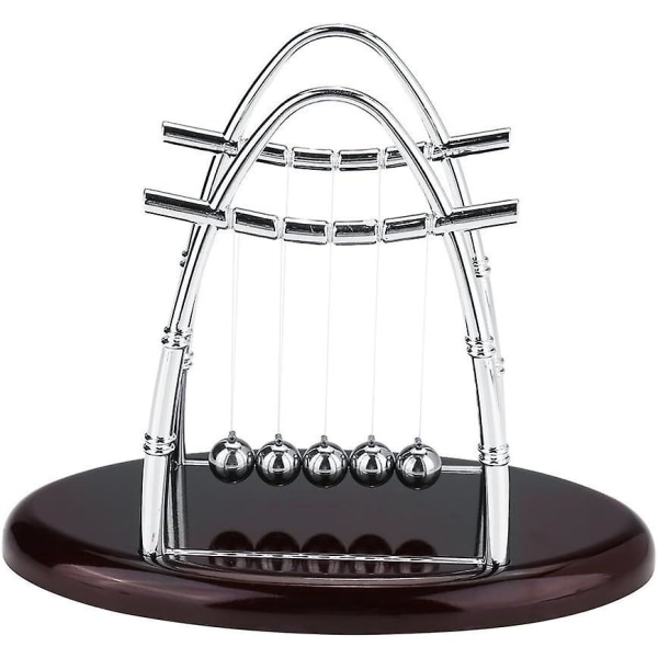 Newtons vagga Stål Balanskulor Fysik Vetenskap Skrivbordsleksak 27 x 22cm