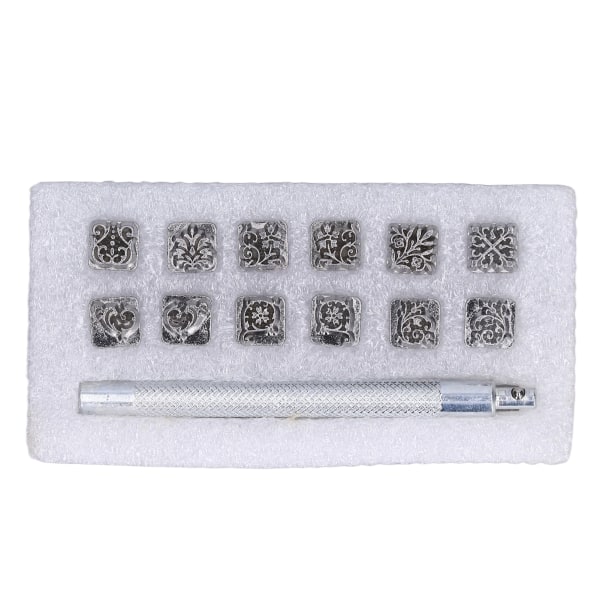 Leather Stamps DIY Production Fine Workmanship Fashion Design Novel Pattern Leather Stamping Tools12 Karaqusa Stamp