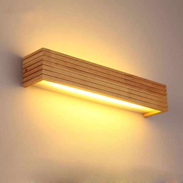 LED væglampe indendørs lampe træ væglampe 35cm