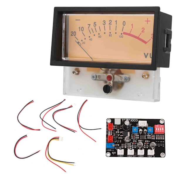 TN‑73‑HS‑9213H VU Meter Hode med Driverkort DIY DB Lydnivåtester Header Tilbehør