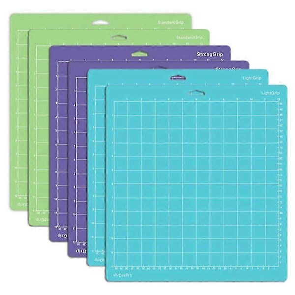 Skärmattor kompatibla med Maker/Maker 3/Explore 3/ Air 2/Air, 6-pack (30,5 x 30,5 cm, Standard Grip/Light Grip/St