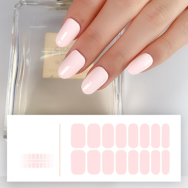 Heltäckande gelnagellacksomslag i enfärgad gel - enkel applicering10