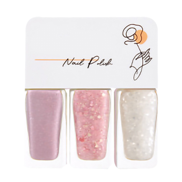 3-pack nagellackset på vattenbasis för kvinnor, lätt att ta bort, snabbtorkande nagellack för dejting, halloweenfest T18