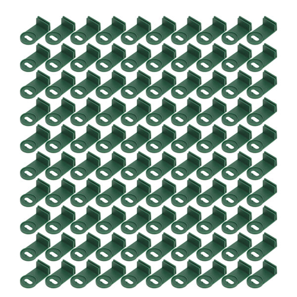 100 STK Plast Växthus Twist Clips Skuggning Fixering Clips Förlängare Clips Växthusisolering Fästelement Växthängare