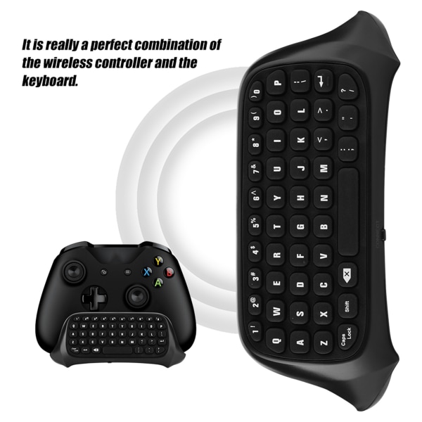 Mini Wireless Controller Keyboard Controller Trådløst Chat Keyboard for Xbox One
