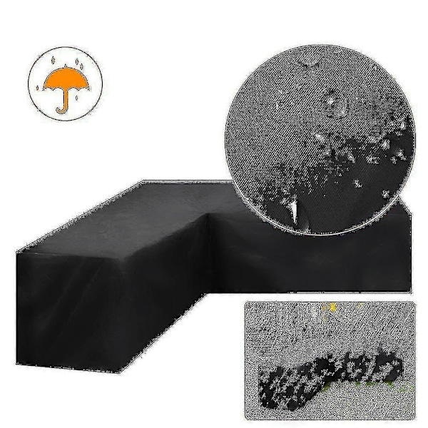 Hörnsoffskydd Vattentätt Trädgårdsmöbelset Skydd Utomhus Modulsoffa Skydd -DGZD 300*300*98cm