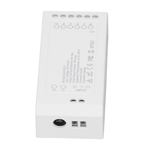 Zigbee LED-driver, smart home LED-strip-controller, RGB+CW-lysstripekontroller med app, DC12~24V