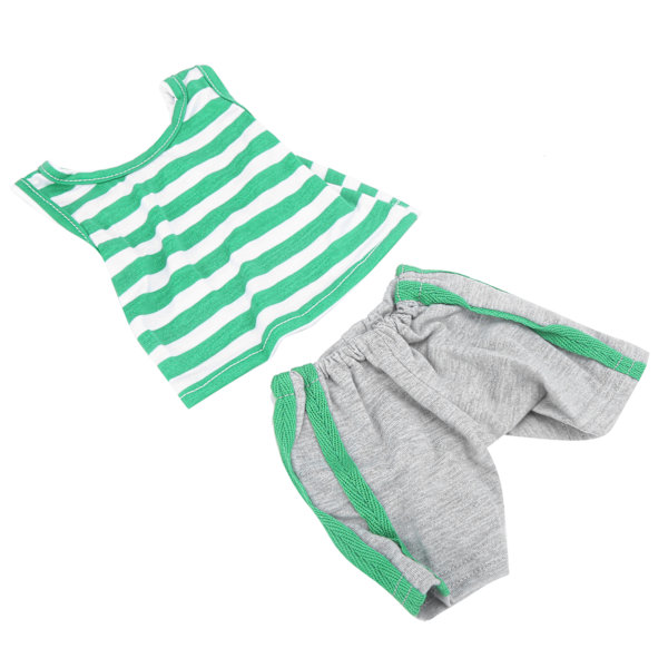Sportkläder för babydockor 18 tum Babydockkläder Träningskläder Barn FödelsedagspresentQD18‑100