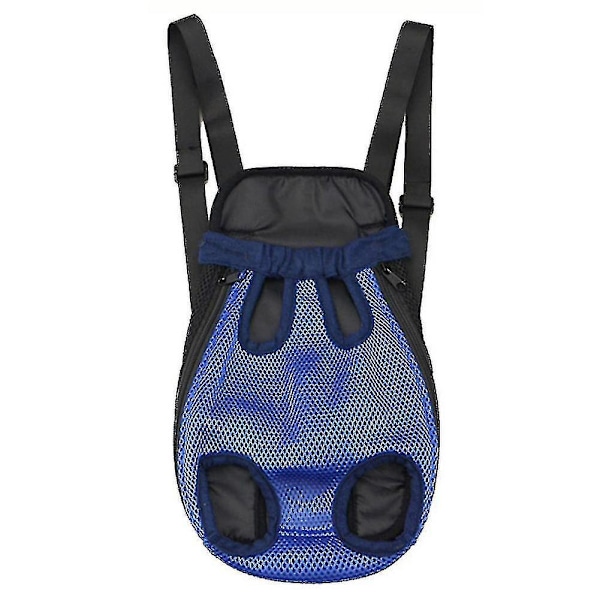 Adjustable Pet Carrier Backpack for Cats and Dogs - Dark Blue