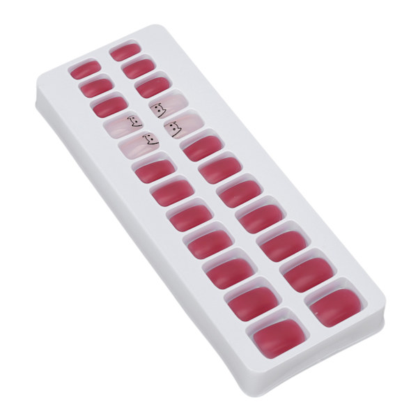Bärbar Falsk Nail Jelly Lim Full Wraps Säker konstgjord falsk nagel med nagelverktygssats för kvinnor tjejer B11