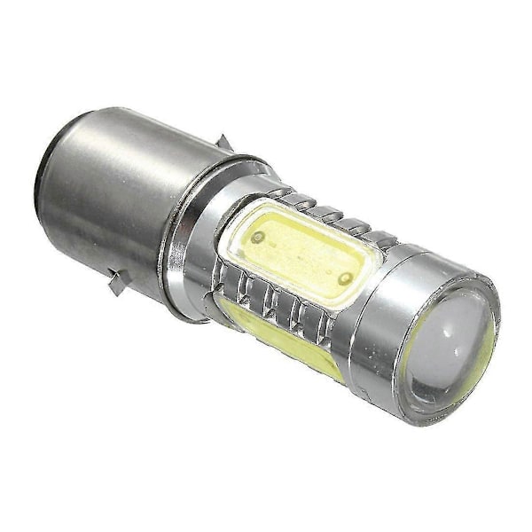 12V Ba20d H6 4 Cob Led Vit Lampa Kompatibel med Motorcykel Moped Atv Strålkastare