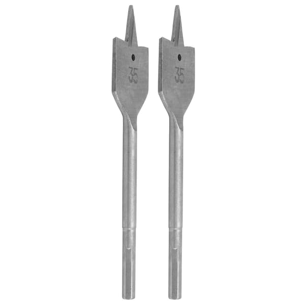 2 stk. Spade Bor Bitsæt Paddle Flade Bits Højkarbonstål Træbearbejdning Håndværktøj Hardware 35mm