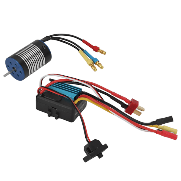 Børsteløs motor ESC-sæt 2435 4800KV børsteløs motor 35A børsteløs ESC til 1/16 1/18 RC-bil