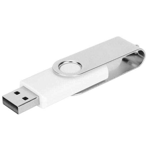 USB Flash Drive Candy White Rotatable Portable Storage Memory Stick til PC Tablet 8GB