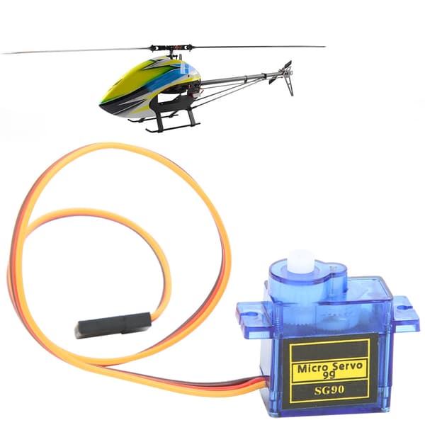 10 st SG90 9G mikroservomotor tillbehör för 6CH RC helikopter flygplanskontroller blå
