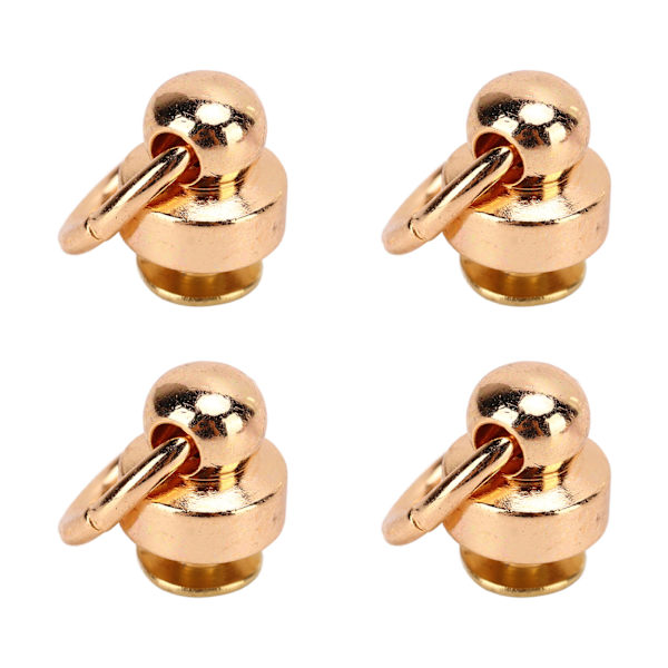 200 set mässingsnitar plånbok kulnitar 9mm hög hållbarhet koppar dragring nit DIY mobiltelefon skal handväska guld