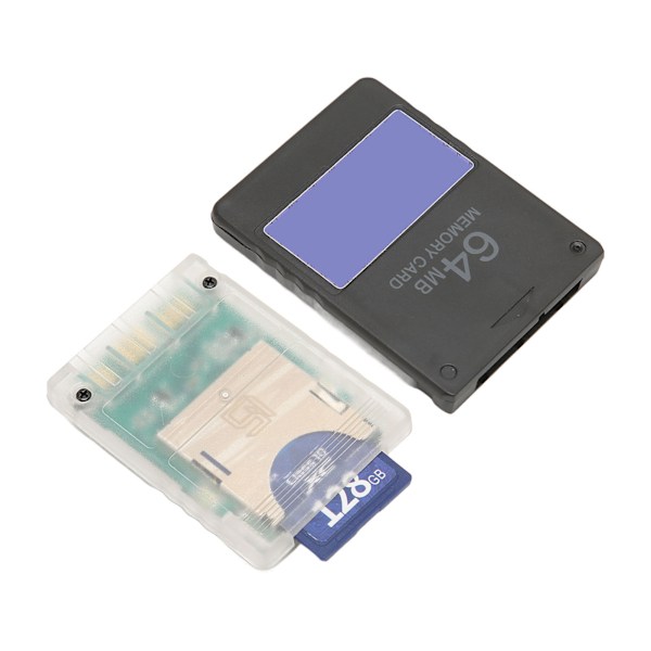 Spelkort Adapter Universal för MX4SIO-läsare med 128 GB Lagringskort 64 MB FMCBV1.966 Kort för PS2 Slim Konsoler