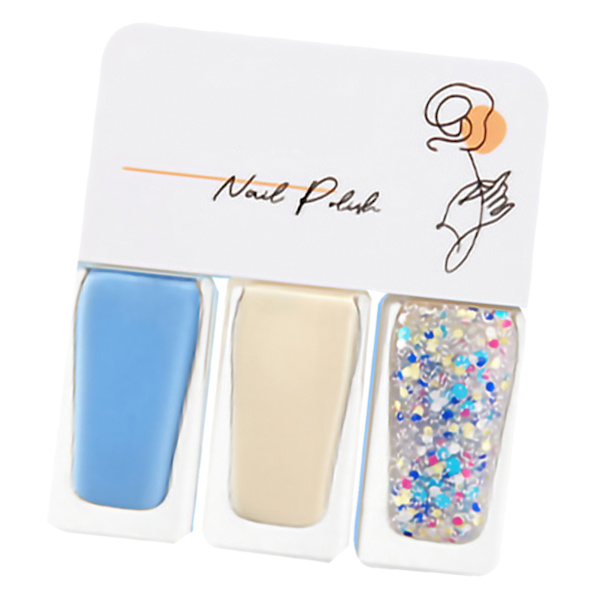 3-pack nagellackset på vattenbasis för kvinnor, lätt att ta bort, snabbtorkande nagellack för dejting, halloweenfest T12