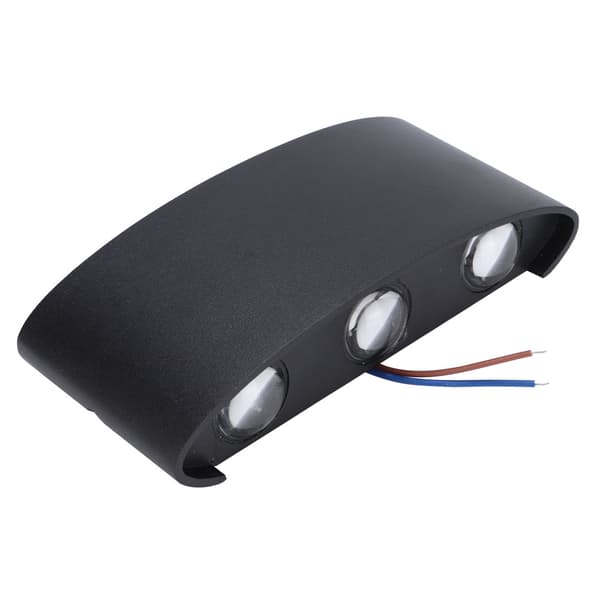 Modern 6W Båge LED Vägglampa Vardagsrum Sovrum Hotelllampa AC85-265V (Kallvit)