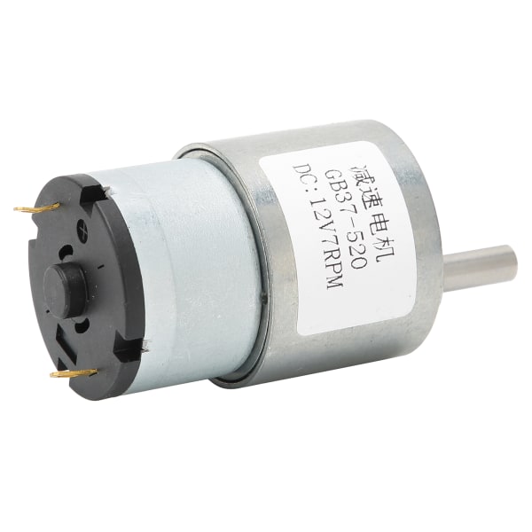 DC12V girmotor Mikrohastighetsreduksjon girkasse maskineri tilbehør 7RPM GB37‑520