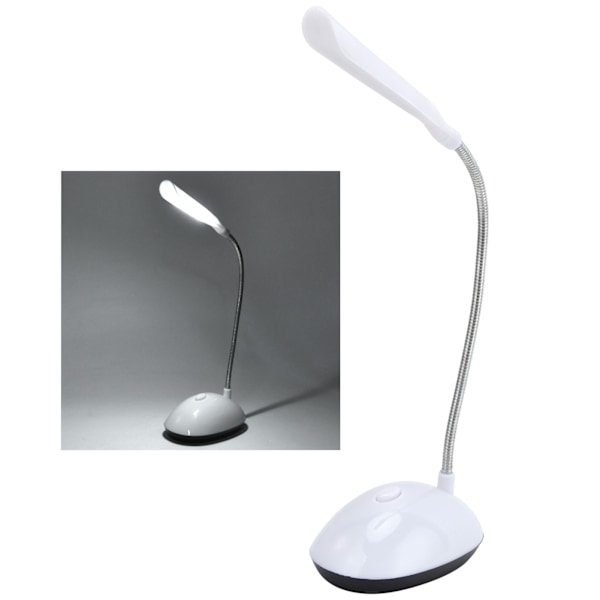 LED-läslampa för barn, vit 360° flexibelt ögonskydd justerbar sänggavellampa i sovrummet
