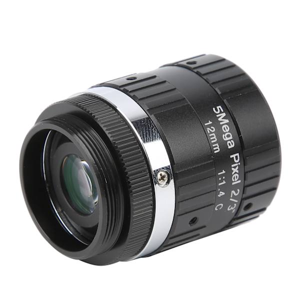 5MP HD 12mm Prime Lens C Mount F1.6 Manuell bländare för digital videokamera