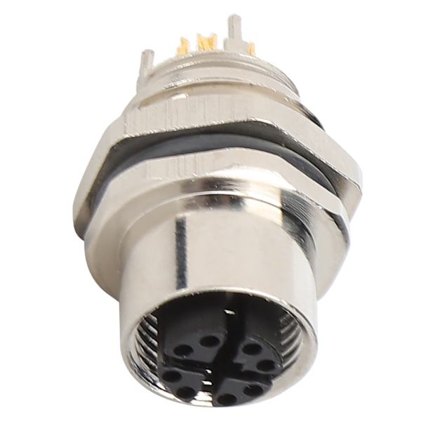 Panelmontert stikkontakt hulltype vanntett elektrisk kabel hurtiggjengekontakt M12‑B‑S8X