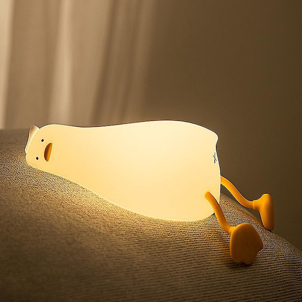 Andelampe, Blød LED Lampe til Amning, Dæmpbar Silikon Natlampe med Berøringsfunktion