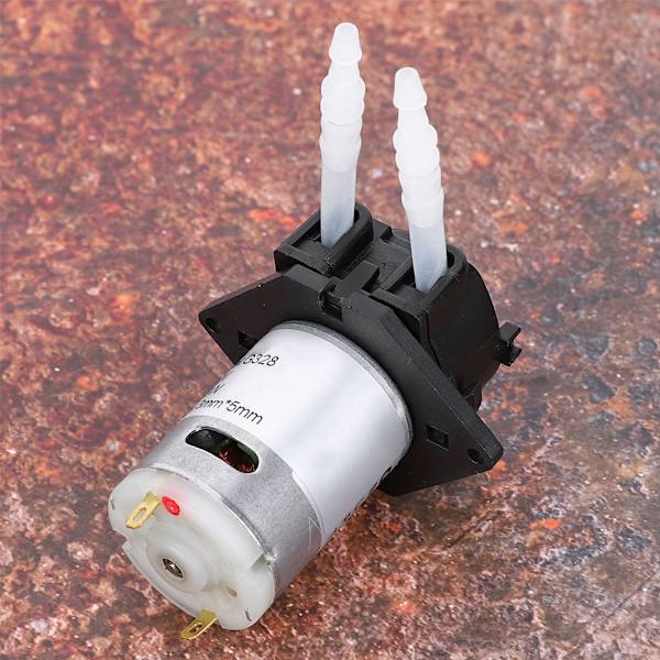 12V 3*5 Doseringspump DIY Peristaltisk Slang Huvud För Akvarium Lab Kemisk Analys(svart)