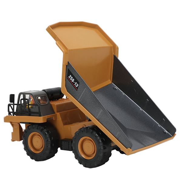 RC Dumper 1/24 4-hjulsdrift 6 kanaler 2,4 GHz Plast Metall Gul Grå Anleggskjøretøy Leke for over 8 år Gamle Dobbeltbatterier