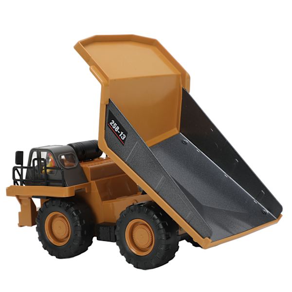 RC-dumpperi 1/24 4-pyöräinen 6-kanavainen 2,4 GHz muovi-metalli keltainen harmaa rakennusajoneuvo lelu yli 8-vuotiaille kaksoisakut
