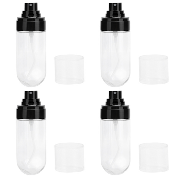 4-pack sprayflaskor set mini bärbar plast rese tom påfyllningsbar behållare dispenser 60 ml