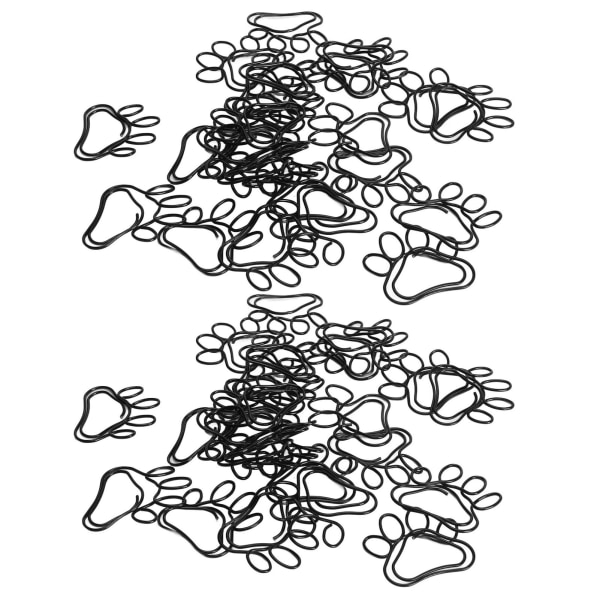 50 stk Cute Claw Paperclips Søt formet filnotat Sidemarkørklemmer Bokmerke for filklassifisering