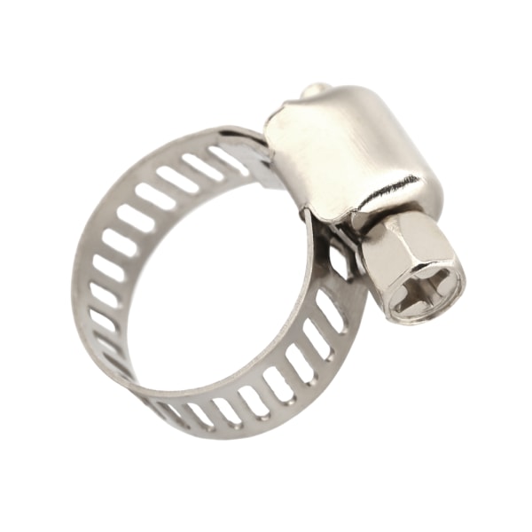 Skruebånd Ormdrevslangeklemmer Rustfrit stålrørsclips (13mm-19mm)