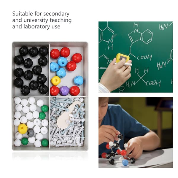 54 stk. XMM-067 Molekylmodel Sæt 54 Atomstruktur Kugle- og pindskalamodel