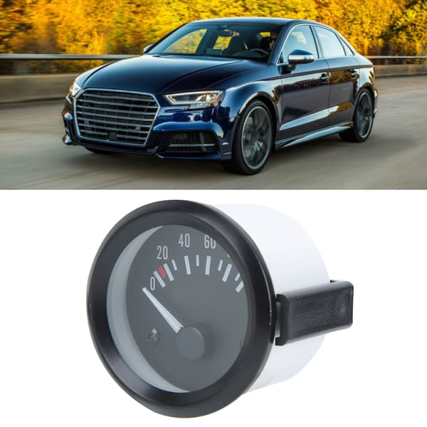 Motor Bil Olietryk Måler med Sensor 0-100 Psi 12V 52mm/2 tommer