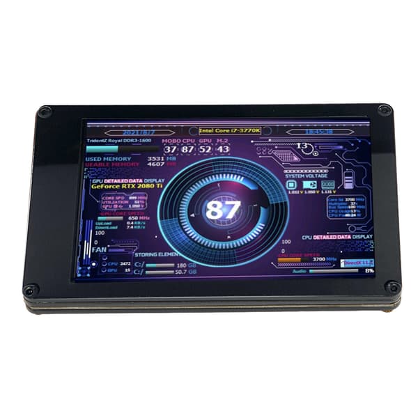 Datamaskin temperaturmonitor 3,5 tommers IPS USB miniskjerm temperaturdisplay PC CPU datamonitor for PC CPU RAM data