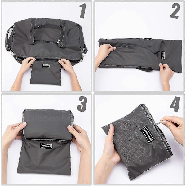 Sammenleggbar Duffelbag for Reise og Sport 20-24-28 Tommer_SZXM