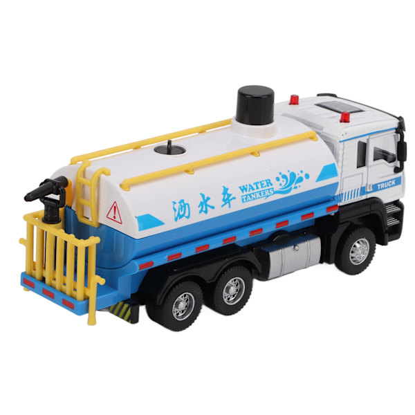 1/50 Vatten Tanker Modell Legering Pull Back Vatten Spray Sprinkler Lastbil Leksak för Pojkar Flickor Gåvor