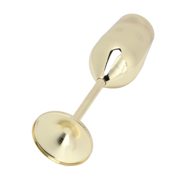 Vinglas Rostfritt Stål Vackert Elegant Metall Champagneglas för Middagar Fester Guld