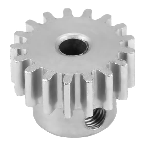 Motorpinjong i stålmetall 17T 0,8 modul for HIMOTO E10MTL/E10MT/E10BP 1/10 RC-bil (sølv)