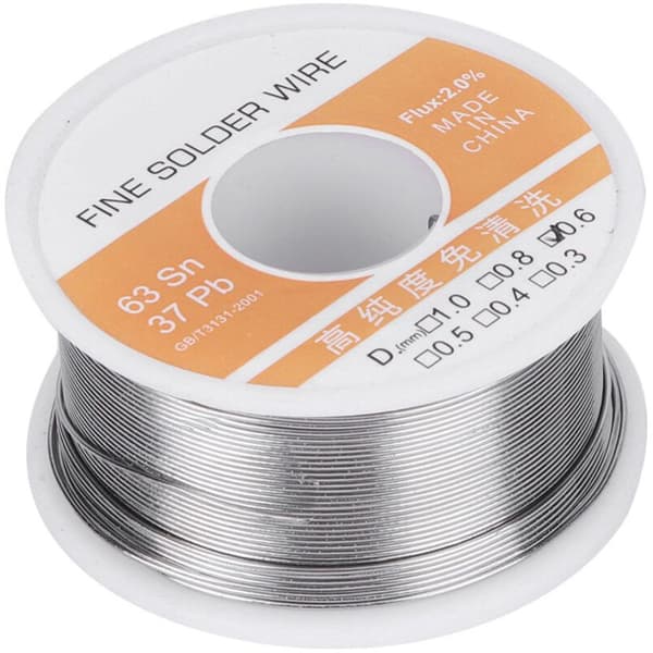 Blyfri tin-tråd til nem lodning - 0,6 mm elektrisk loddetilbehør